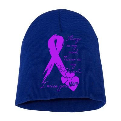 Missing You Mom My Guardian Angel Memorial Day Gift Short Acrylic Beanie