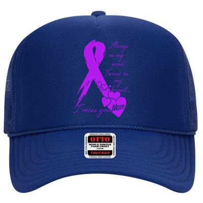 Missing You Mom My Guardian Angel Memorial Day Gift High Crown Mesh Back Trucker Hat