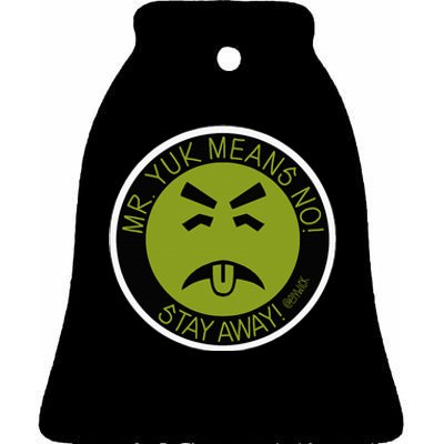 Mr. Yuk Ceramic Bell Ornament