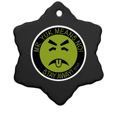 Mr. Yuk Ceramic Star Ornament