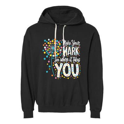 Make Your Mark Happy Dot Day 2024 Dandelion Garment-Dyed Fleece Hoodie