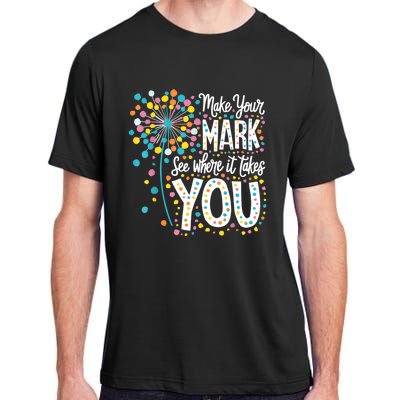 Make Your Mark Happy Dot Day 2024 Dandelion Adult ChromaSoft Performance T-Shirt