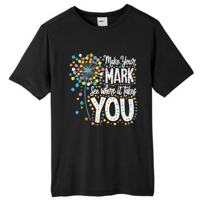 Make Your Mark Happy Dot Day 2024 Dandelion Tall Fusion ChromaSoft Performance T-Shirt