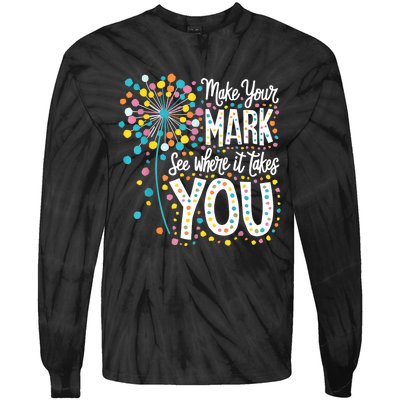 Make Your Mark Happy Dot Day 2024 Dandelion Tie-Dye Long Sleeve Shirt