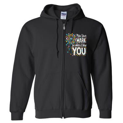 Make Your Mark Happy Dot Day 2024 Dandelion Full Zip Hoodie