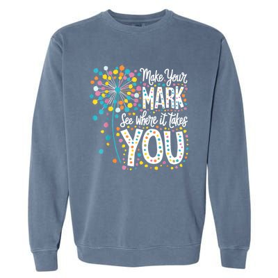 Make Your Mark Happy Dot Day 2024 Dandelion Garment-Dyed Sweatshirt