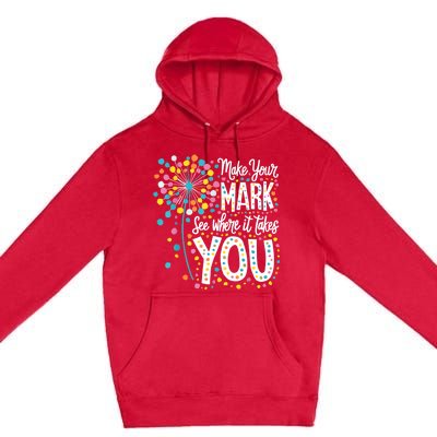 Make Your Mark Happy Dot Day 2024 Dandelion Premium Pullover Hoodie