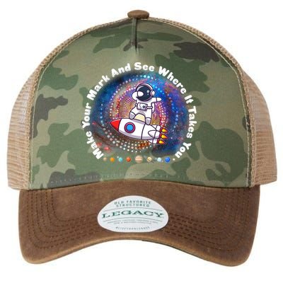 Mark Your Mark And See Where It Takes You International Dot Day Space Astronaut Legacy Tie Dye Trucker Hat
