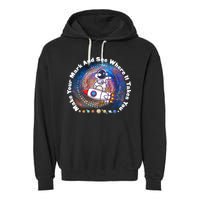 Mark Your Mark And See Where It Takes You International Dot Day Space Astronaut Garment-Dyed Fleece Hoodie