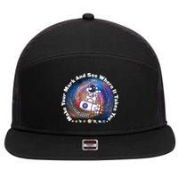 Mark Your Mark And See Where It Takes You International Dot Day Space Astronaut 7 Panel Mesh Trucker Snapback Hat