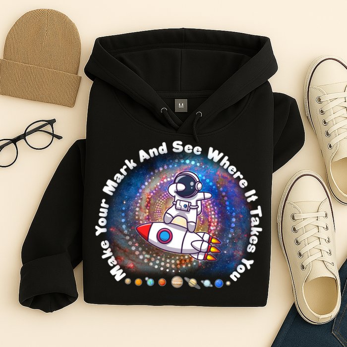 Mark Your Mark And See Where It Takes You International Dot Day Space Astronaut Hoodie