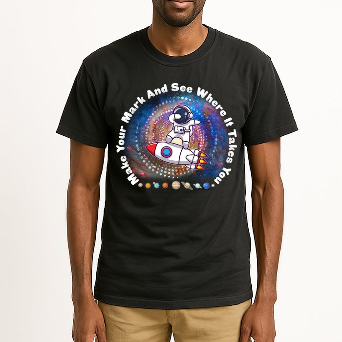 Mark Your Mark And See Where It Takes You International Dot Day Space Astronaut Tall T-Shirt