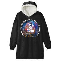 Mark Your Mark And See Where It Takes You International Dot Day Space Astronaut Hooded Wearable Blanket