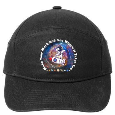 Mark Your Mark And See Where It Takes You International Dot Day Space Astronaut 7-Panel Snapback Hat