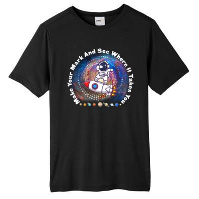 Mark Your Mark And See Where It Takes You International Dot Day Space Astronaut Tall Fusion ChromaSoft Performance T-Shirt