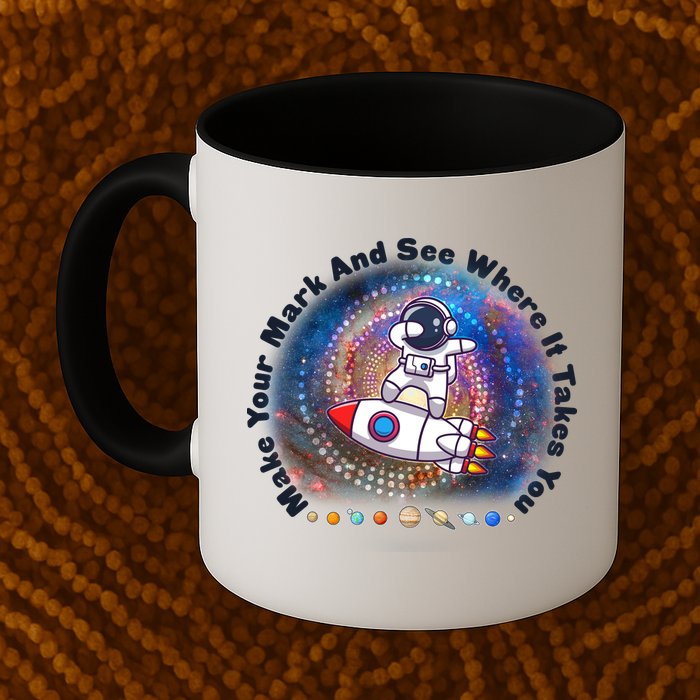Mark Your Mark And See Where It Takes You International Dot Day Space Astronaut Mug