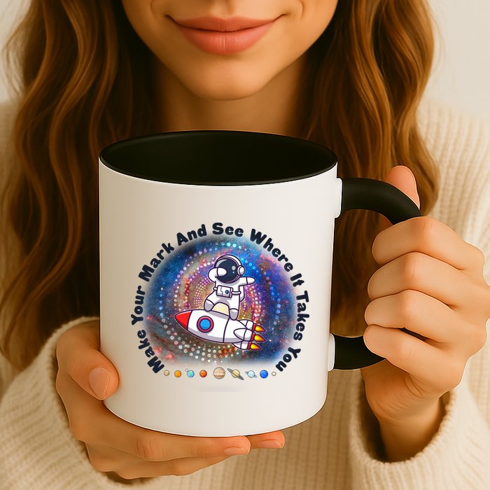 Mark Your Mark And See Where It Takes You International Dot Day Space Astronaut Mug