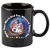 Mark Your Mark And See Where It Takes You International Dot Day Space Astronaut 11oz C Handle Ceramic Mug