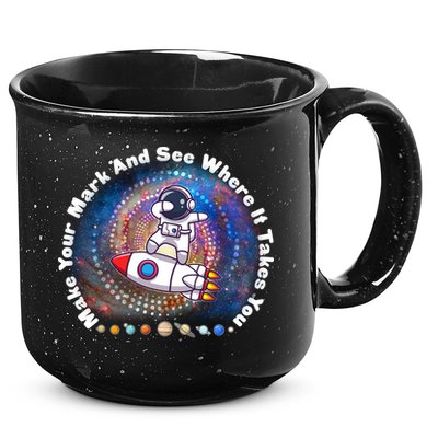Mark Your Mark And See Where It Takes You International Dot Day Space Astronaut 15oz Campfire Ceramic Mug