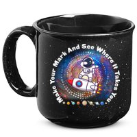 Mark Your Mark And See Where It Takes You International Dot Day Space Astronaut 15oz Campfire Ceramic Mug