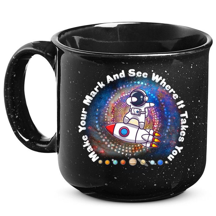 Mark Your Mark And See Where It Takes You International Dot Day Space Astronaut 15oz Campfire Ceramic Mug
