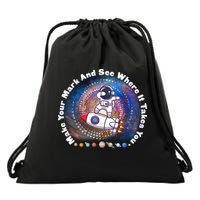Mark Your Mark And See Where It Takes You International Dot Day Space Astronaut Drawstring Bag