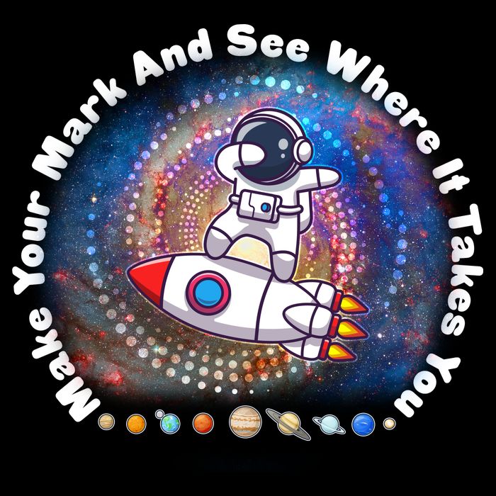 Mark Your Mark And See Where It Takes You International Dot Day Space Astronaut Flatbill Hat