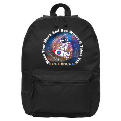 Mark Your Mark And See Where It Takes You International Dot Day Space Astronaut 16 in Basic Backpack