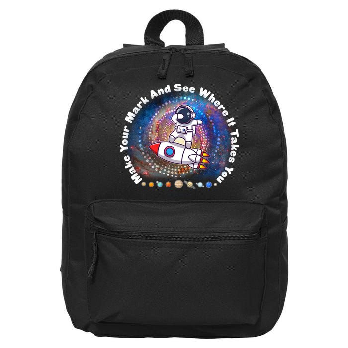 Mark Your Mark And See Where It Takes You International Dot Day Space Astronaut 16 in Basic Backpack