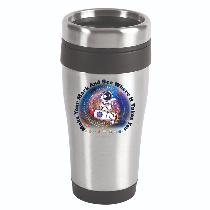 Mark Your Mark And See Where It Takes You International Dot Day Space Astronaut 16oz Travel Tumbler