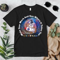 Mark Your Mark And See Where It Takes You International Dot Day Space Astronaut Premium T-Shirt