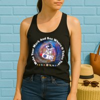 Mark Your Mark And See Where It Takes You International Dot Day Space Astronaut Womens Tank Top