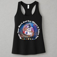 Mark Your Mark And See Where It Takes You International Dot Day Space Astronaut Womens Tank Top
