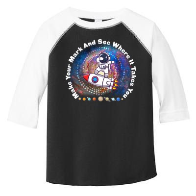 Mark Your Mark And See Where It Takes You International Dot Day Space Astronaut Toddler Fine Jersey T-Shirt
