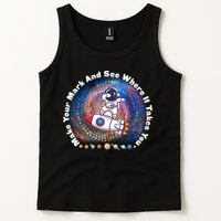 Mark Your Mark And See Where It Takes You International Dot Day Space Astronaut Tank Top