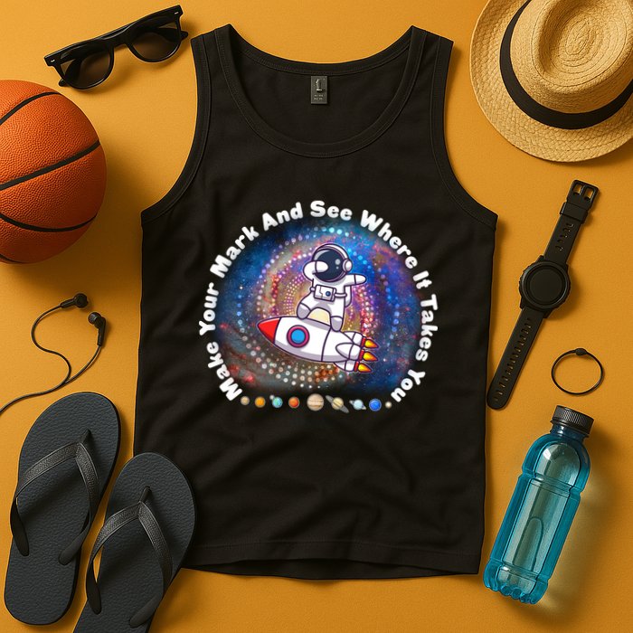 Mark Your Mark And See Where It Takes You International Dot Day Space Astronaut Tank Top