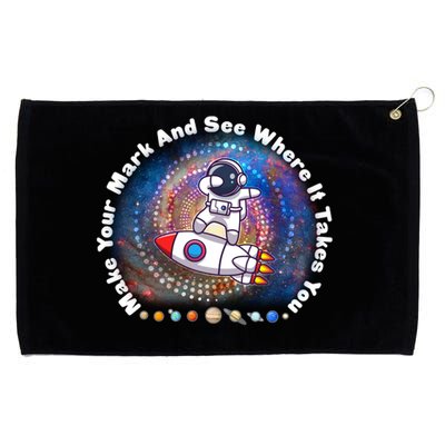 Mark Your Mark And See Where It Takes You International Dot Day Space Astronaut Grommeted Golf Towel