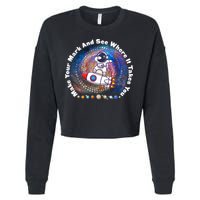 Mark Your Mark And See Where It Takes You International Dot Day Space Astronaut Cropped Pullover Crew