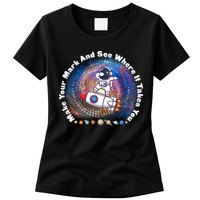 Mark Your Mark And See Where It Takes You International Dot Day Space Astronaut Womens T-Shirt