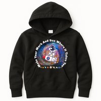 Mark Your Mark And See Where It Takes You International Dot Day Space Astronaut Kids Hoodie