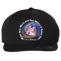 Mark Your Mark And See Where It Takes You International Dot Day Space Astronaut Wool Snapback Cap