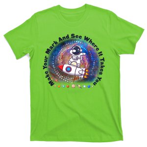 Mark Your Mark And See Where It Takes You International Dot Day Space Astronaut T-Shirt