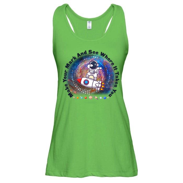 Mark Your Mark And See Where It Takes You International Dot Day Space Astronaut Ladies Essential Flowy Tank