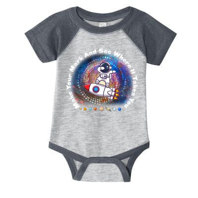 Mark Your Mark And See Where It Takes You International Dot Day Space Astronaut Infant Baby Jersey Bodysuit