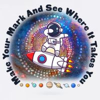 Mark Your Mark And See Where It Takes You International Dot Day Space Astronaut Garment-Dyed Sweatshirt