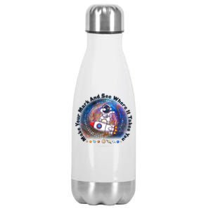 Mark Your Mark And See Where It Takes You International Dot Day Space Astronaut Stainless Steel Insulated Water Bottle