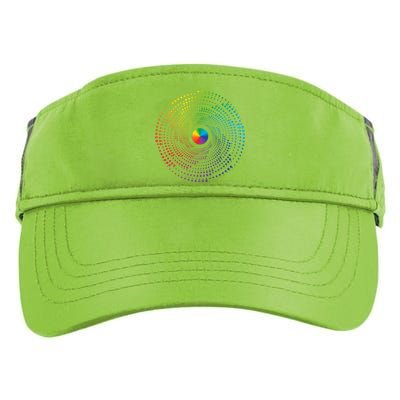 Make Your Mark International Dot Day Rainbow Polka Dot Swirl Adult Drive Performance Visor