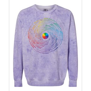 Make Your Mark International Dot Day Rainbow Polka Dot Swirl Colorblast Crewneck Sweatshirt