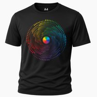 Make Your Mark International Dot Day Rainbow Polka Dot Swirl Performance Shirt
