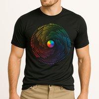 Make Your Mark International Dot Day Rainbow Polka Dot Swirl Performance Shirt